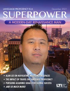 Language Superhero magazine cover: Alan Lee