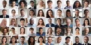 collage of portraits of diverse group of people
